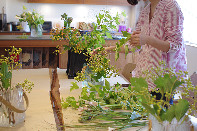 title: HANA.BI “投げ入れWS”｜2018.8.4 | Page No,210 | No.7 | sync-furniture | 株式会社 SYNC | 福岡県 家具工房 | オーダーメイドキッチン