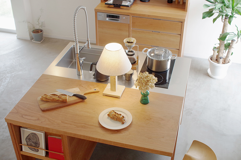 title: nok -cooking table- | Page No,383 | No.3 | sync-furniture | 株式会社 SYNC | 福岡県 家具工房 | オーダーメイドキッチン
