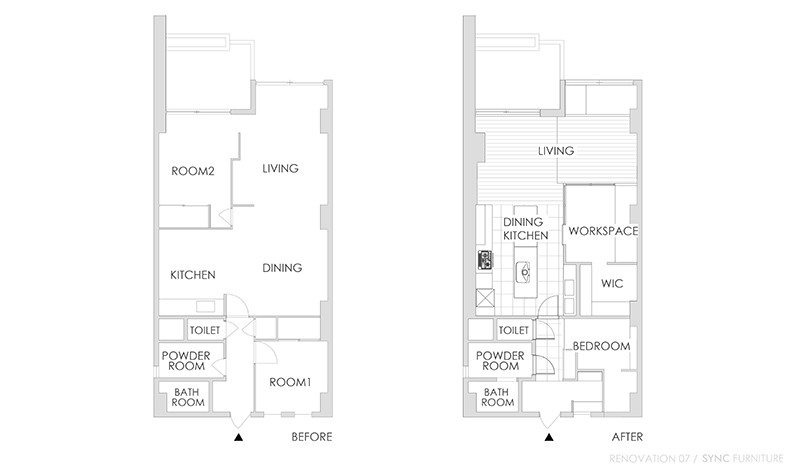 title: RENOVATION 07|マンション | Page No,232 | No.2 | sync-furniture | 株式会社 SYNC | 福岡県 家具工房 | オーダーメイドキッチン