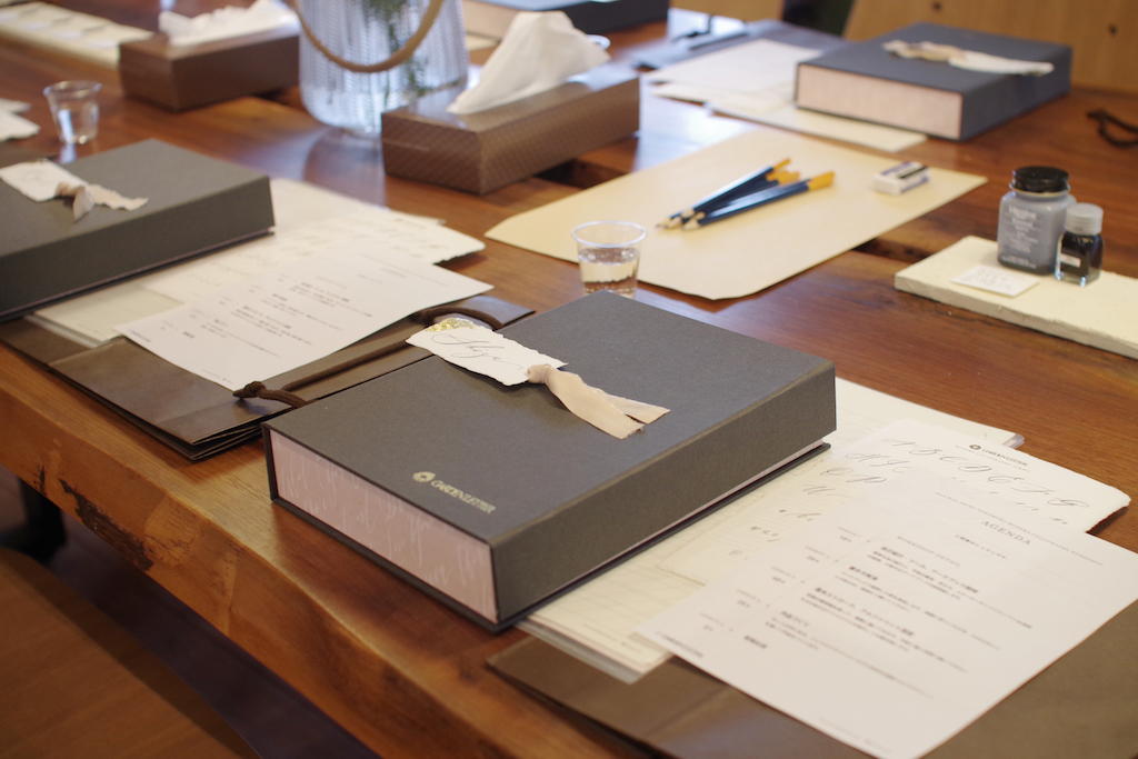 title: GARDEN LETTER “モダンカリグラフィーWS”｜2019.8.24 | Page No,325 | No.3 | sync-furniture | 株式会社 SYNC | 福岡県 家具工房 | オーダーメイドキッチン