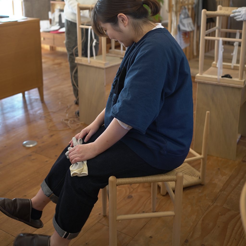 title: 水辺のくに博覧会 “スツール座編みWS”｜2019.11.20 | Page No,344 | No.13 | sync-furniture | 株式会社 SYNC | 福岡県 家具工房 | オーダーメイドキッチン